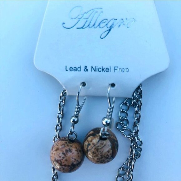 ALLEGRO. Necklace & Earrings. Lead & Nicke Free. - Picture 3 of 7